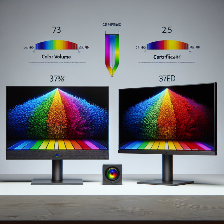 How do monitors with quantum dot color volume certification differ from standard QD displays?